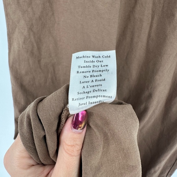 Frank & Eileen Cory Vintage Muscle Tshirt Maxi Dress Heritage Jersey Toasted Tan - Picture 8 of 8